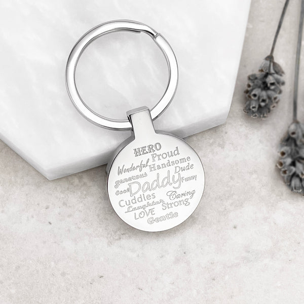 Personalised Daddy Keyring