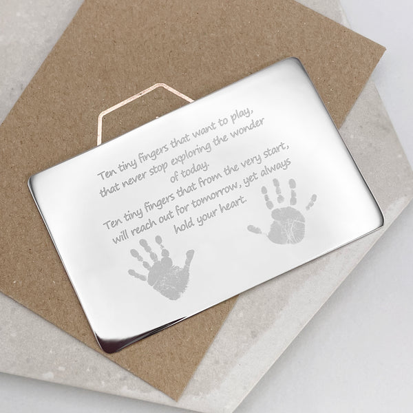 Handprint Keepsake Wallet Insert