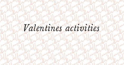 Valentines activities for children