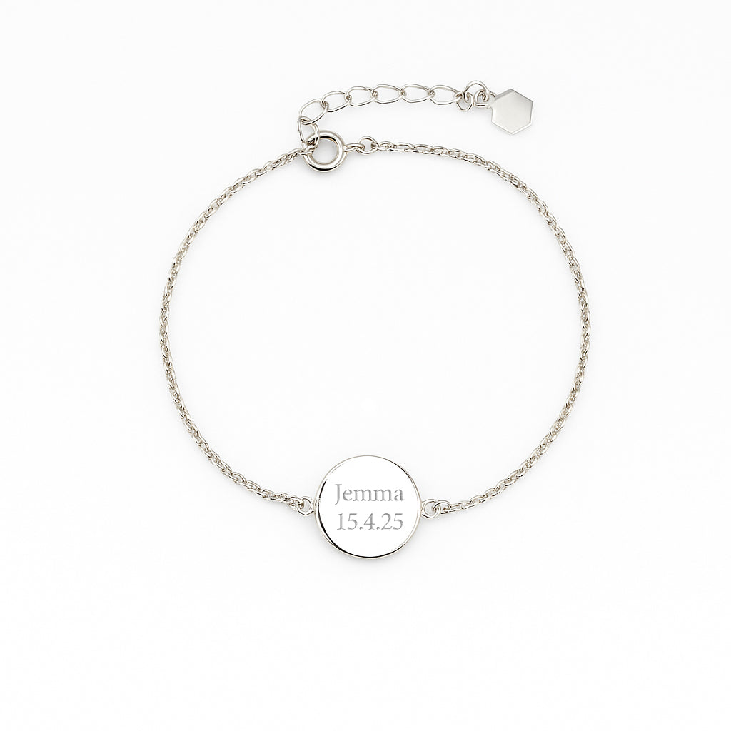 Fingerprint Disc Bracelet