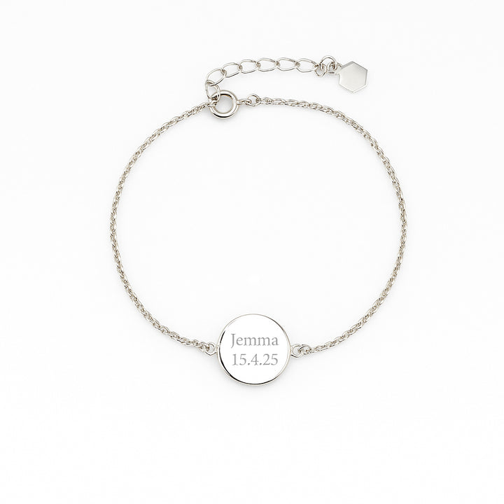 Fingerprint Disc Bracelet