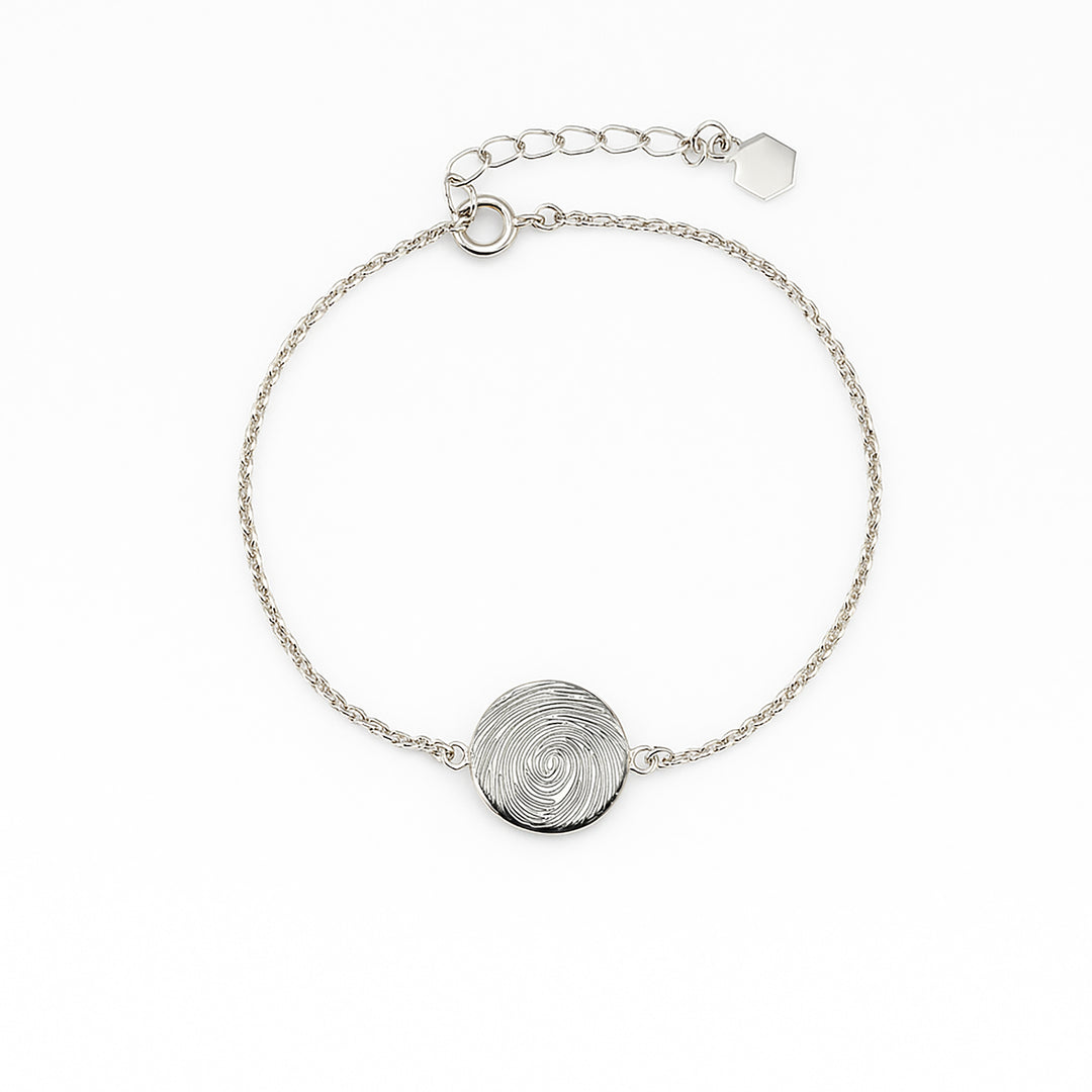 Fingerprint Disc Bracelet