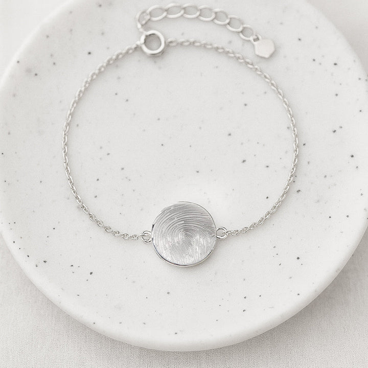 Fingerprint Disc Bracelet