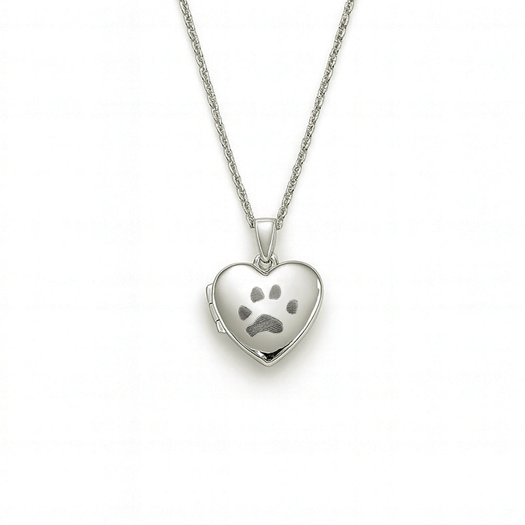 Handprint Heart Locket