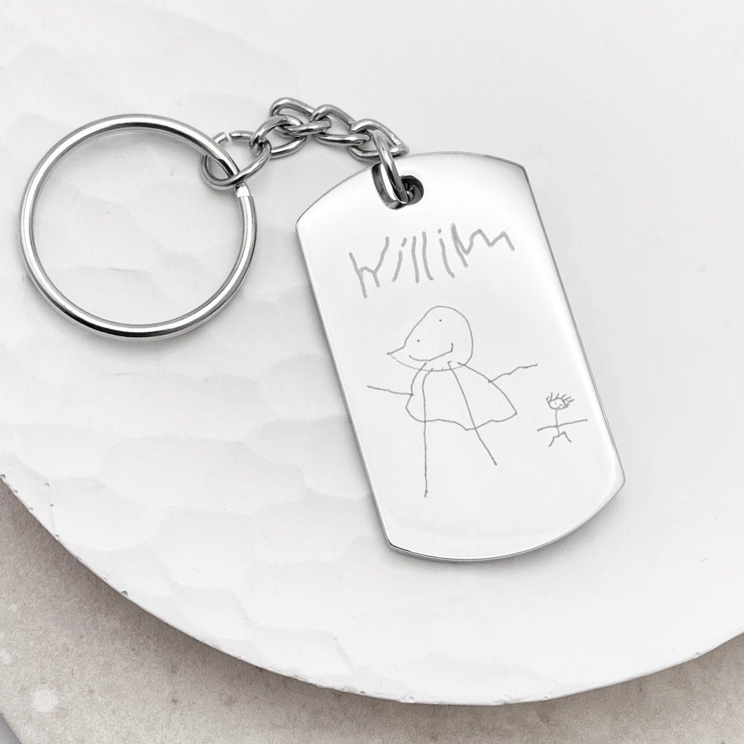 childrens drawing keyring