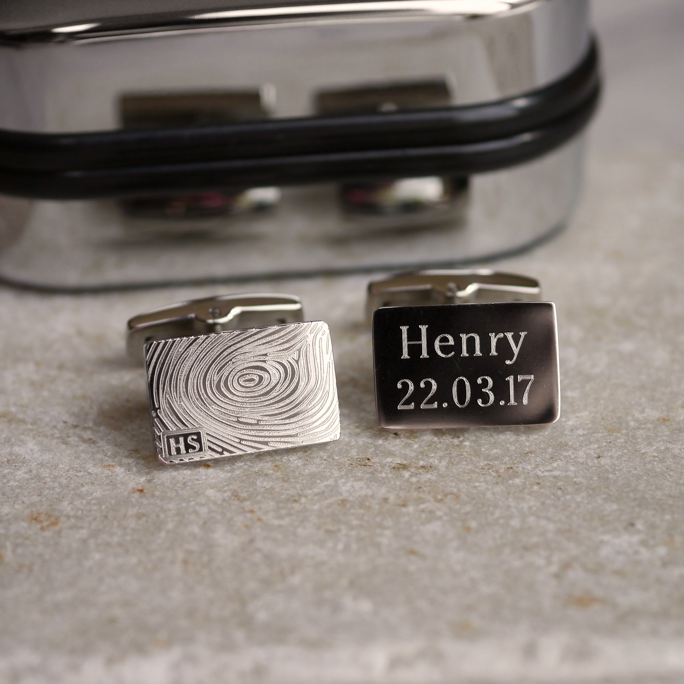 fingerprint cufflinks wedding