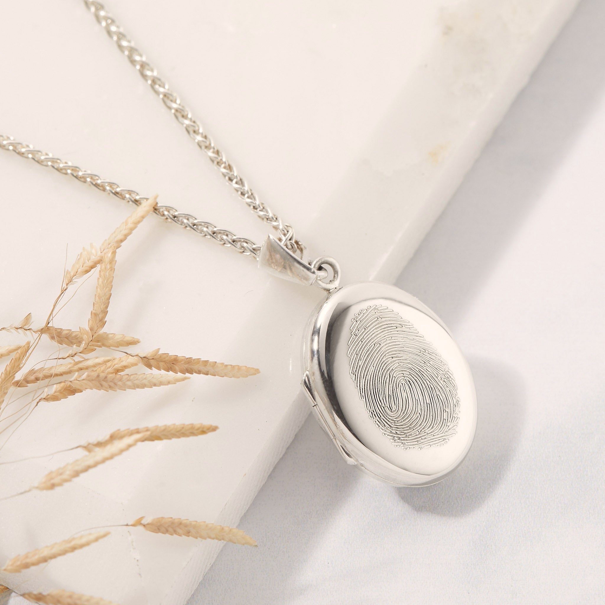 fingerprint locket memorial