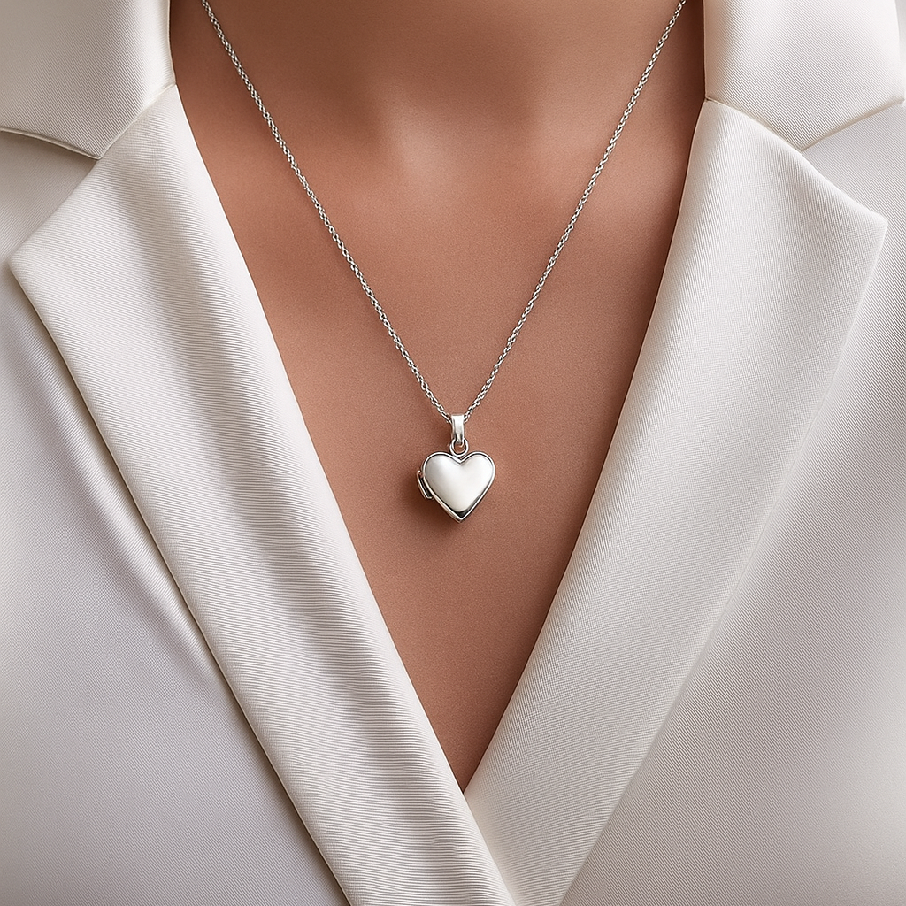 Handprint Heart Locket