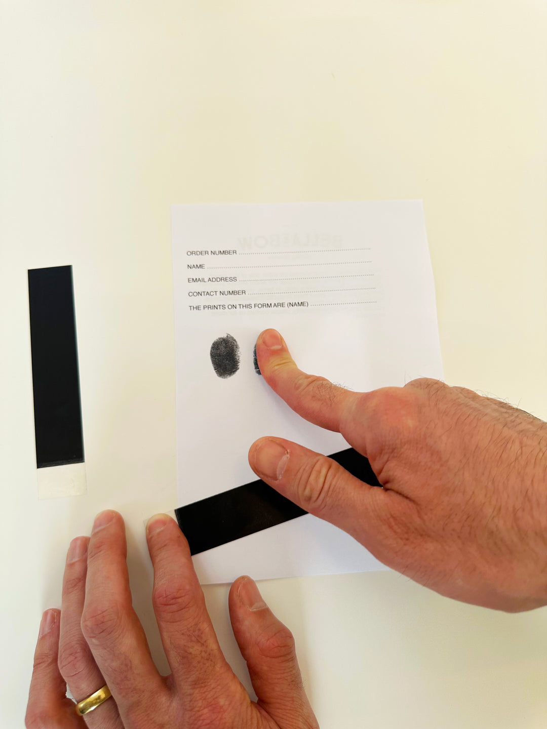 how to take fingerprints