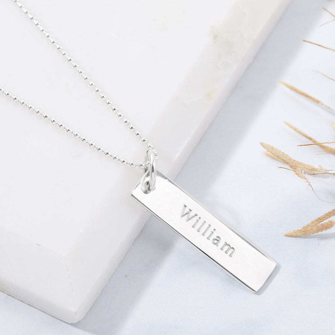 Fingerprint Drop Tag Pendant