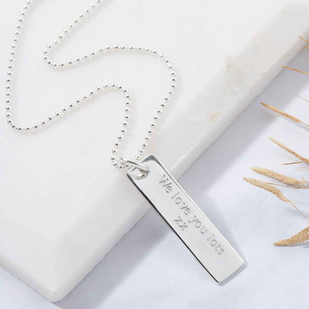 Handprint Drop Tag Pendant