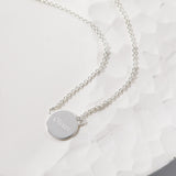 Small Fingerprint Disc Necklace