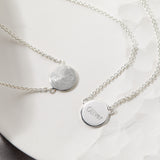 Small Fingerprint Disc Necklace