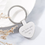 Heart Handprint Keyring