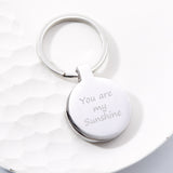 Round Handprint Keyring