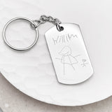 Children's Drawing Keyring