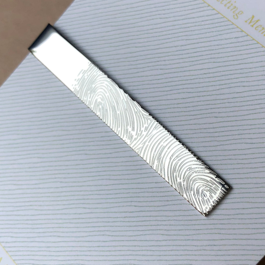 Fingerprint Tie Clip