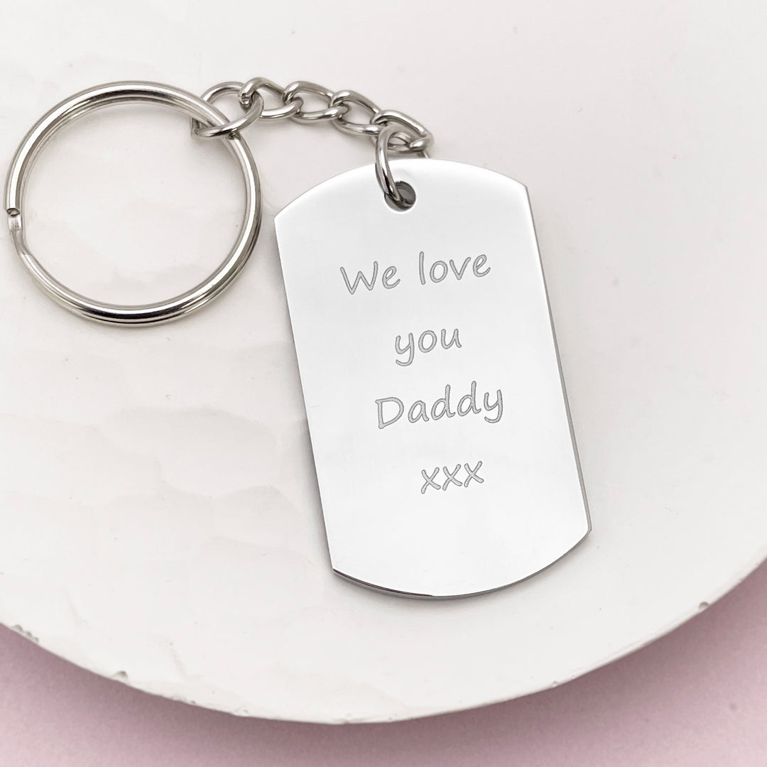 Handprint Keyring - Up to FOUR prints