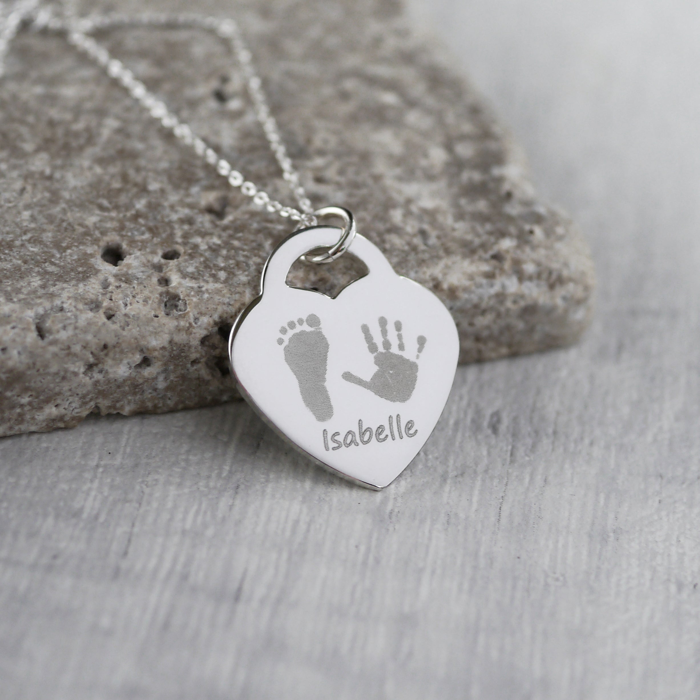 Handprint Necklace One Child – Bella Bow