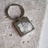 Personalised photo engraved keyring keepsake