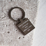 Personalised photo engraved keyring keepsake