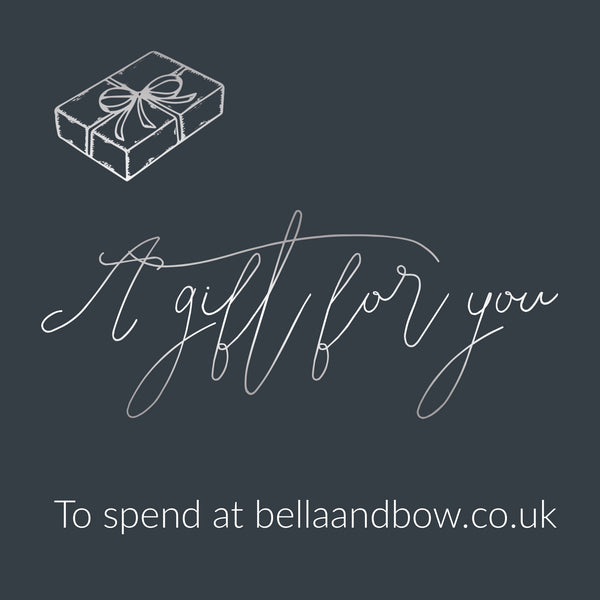 Bella & Bow Gift Card Personalised Handprint Jewellery