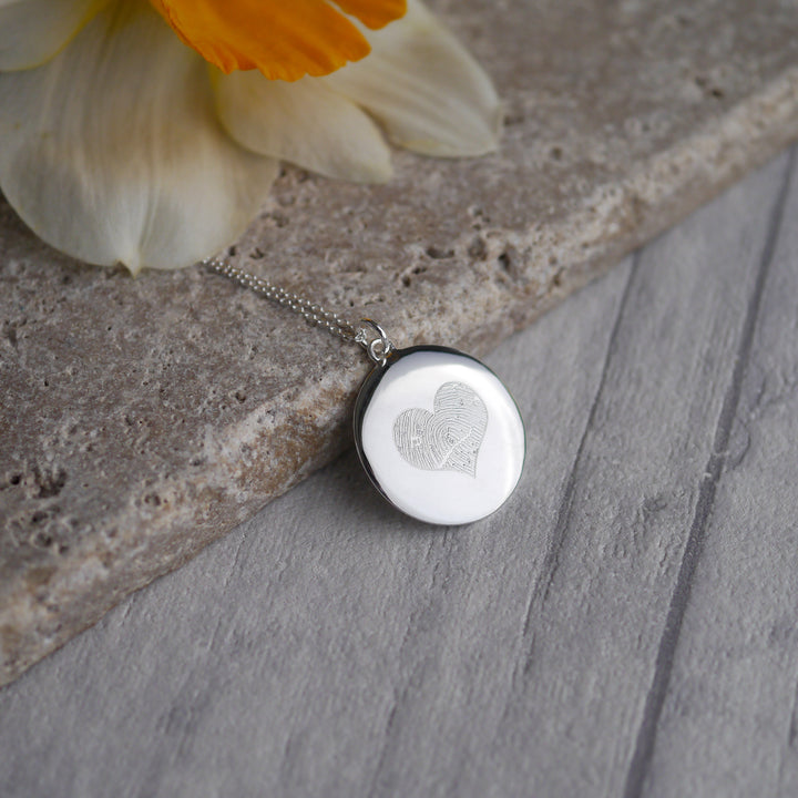 Personalised fingerprint necklace