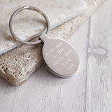 oval fingerprint keyring